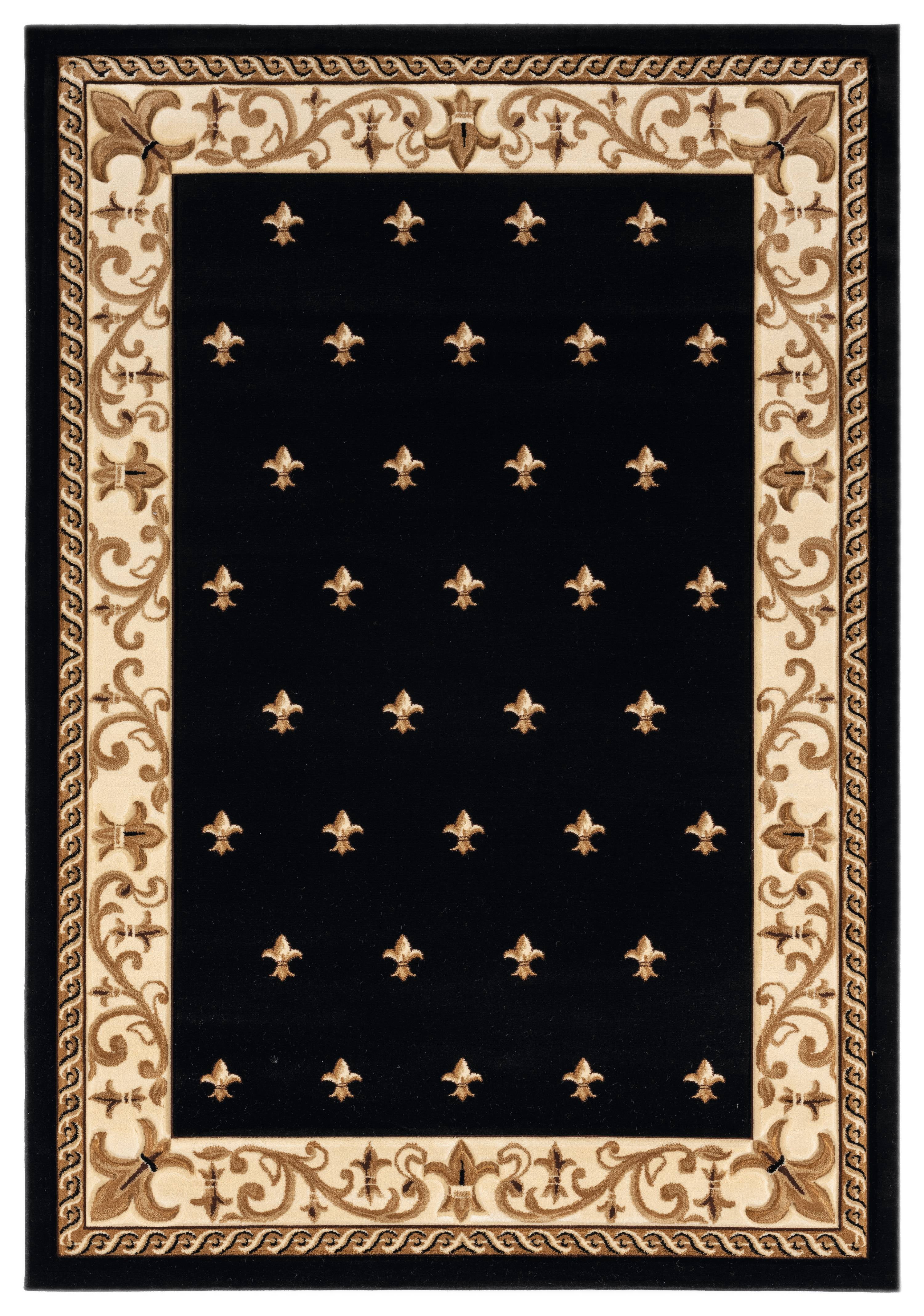 United Weavers Drachma Vesta Transitional Border Accent Rug, Black, 2'7" x 4'2"