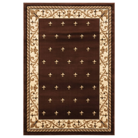 United Weavers Drachma Vesta Transitional Border Accent Rug, Brown, 1'10" x 2'8"