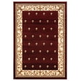 thumbnail image 1 of United Weavers Drachma Vesta Transitional Border Accent Rug, Burgundy, 2'7" x 4'2", 1 of 6