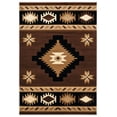 thumbnail image 1 of United Weavers Drachma Volos Southwestern Geometric Runner Rug, Brown, 2'7" x 7'4", 1 of 6
