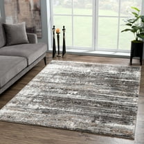 United Weavers Edinson Enzo Modern Abstract Accent Rug, Grey, 1'10" x 3'