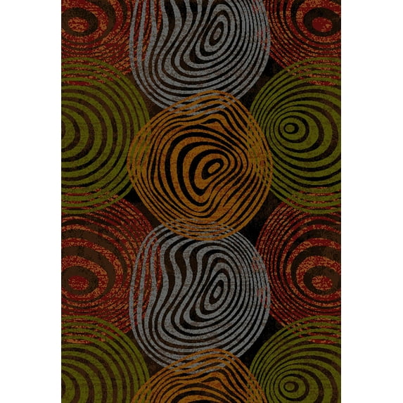United Weavers Essence Contort Multi Woven Polypropylene Runner Rug, 1'10" x 7'2"
