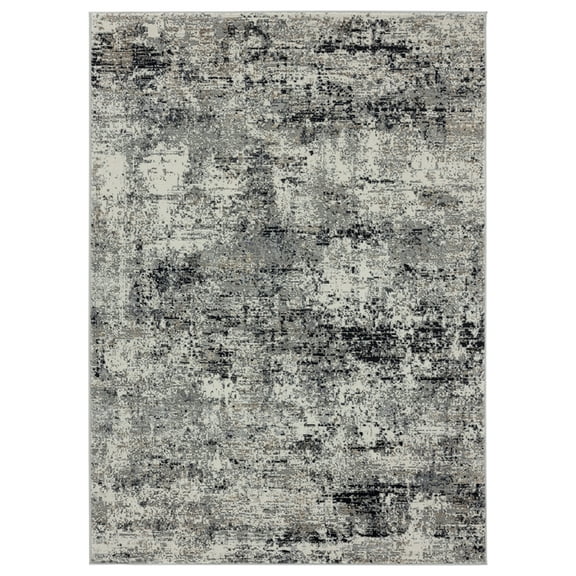 United Weavers Eternity Area Rug 4535 10177 Barcelona Charcoal 7' 10 x 7' 10" Round