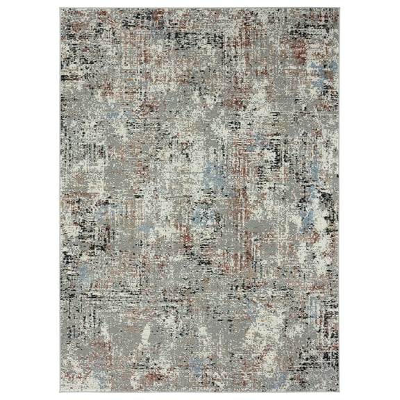 United Weavers Eternity Area Rug 4535 10236 Mizar Crimson Distressed Shaded 2' 7" x  7' 4" Rectangle