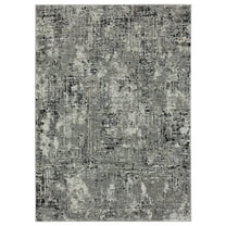United Weavers Eternity Area Rug 4535 10277 Mizar Charcoal Worn Distressed 7' 10" x 10' 6" Rectangle