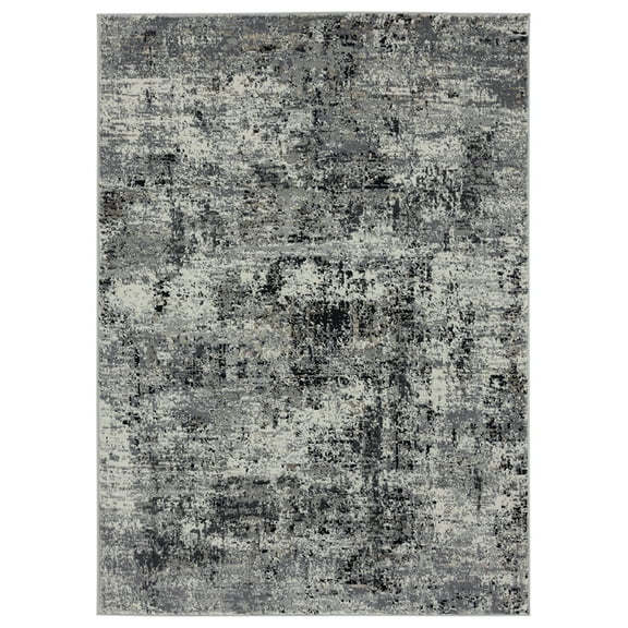 United Weavers Eternity Area Rug 4535 10377 Elixir Charcoal Vintage Static 7' 10" x 10' 6" Rectangle