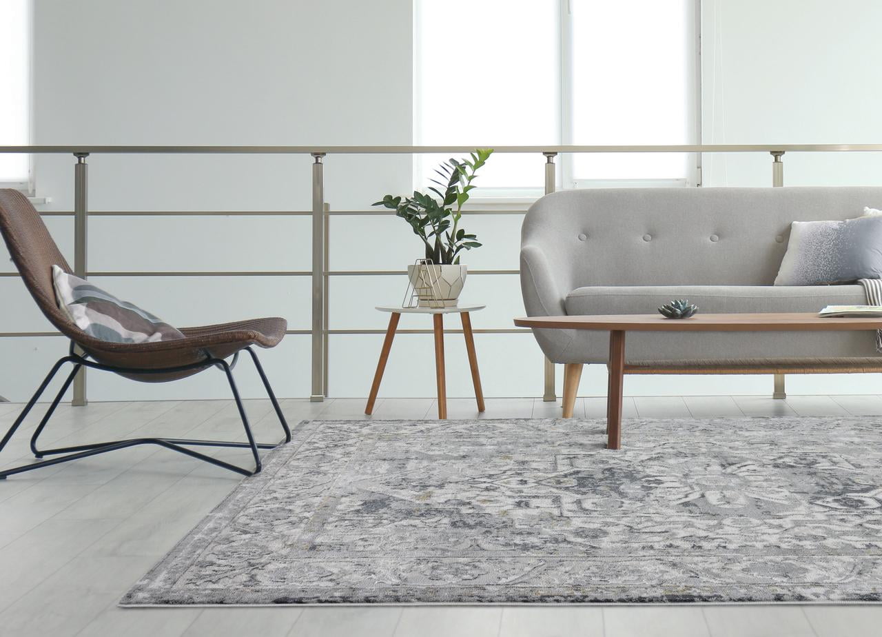 United Weavers Evolution Anura Transitional Medallion Runner Rug, Cream, 2'7" x 7'2"