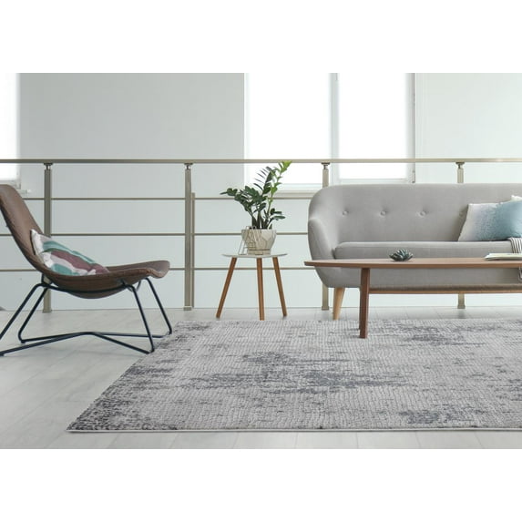 United Weavers Evolution Erebus Transitional Abstract Runner Rug, Grey, 2'7" x 7'2"