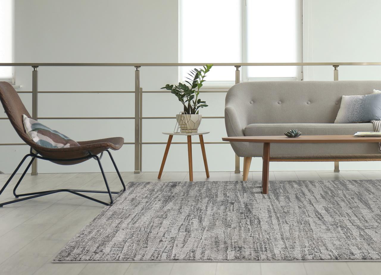 United Weavers Evolution Reaver Contemporary Abstract Area Rug, Grey, 7'10" x 10'6"