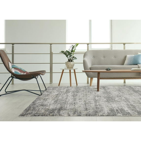 United Weavers Evolution Venture Contemporary Abstract Accent rug, Grey, 1'11" x 3'