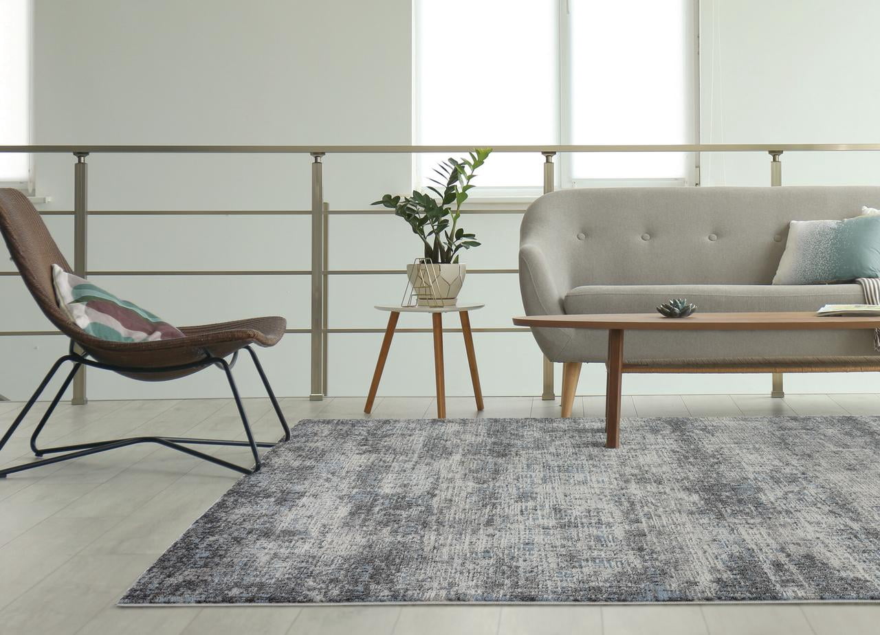 United Weavers Evolution Venture Contemporary Abstract Area Rug, Blue, 12'6" x 15'