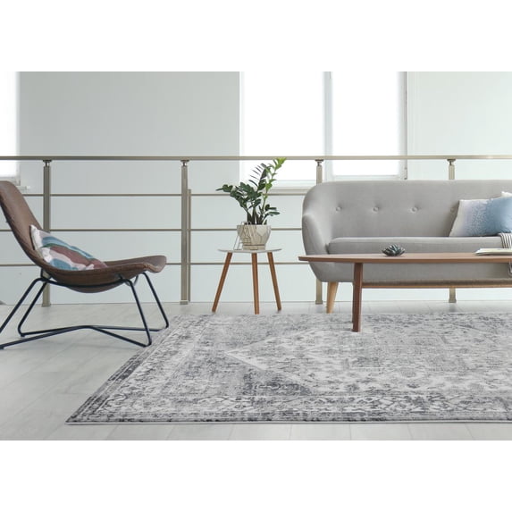 United Weavers Evolution Wraith Traditional Medallion Area Rug, Grey, 7'10" x 10'6"