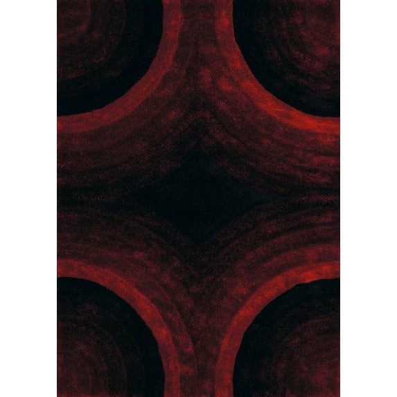 United Weavers Finesse Area Rug 2100-20230 Astral Red Angles Arches 1' 10" x 3' Rectangle