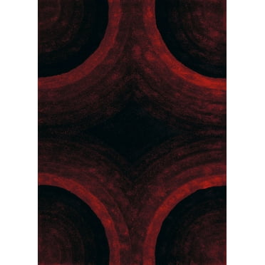 United Weavers Finesse Area Rug 2100-20230 Astral Red Angles Arches 5' 3" x 7' 2" Rectangle