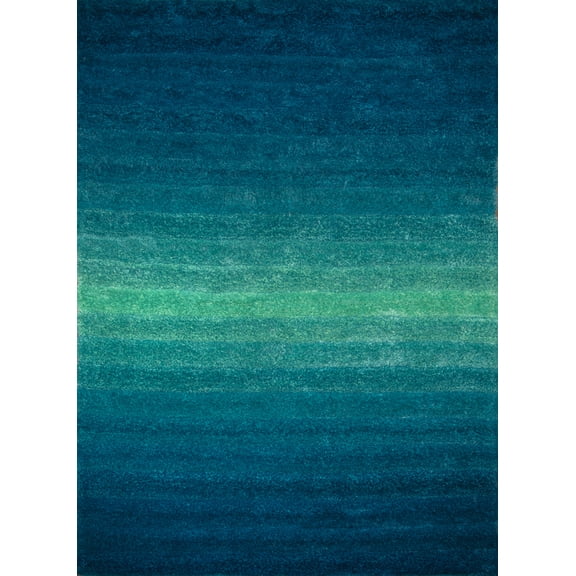 United Weavers Finesse Area Rug 2100 20760 Queues Blue Gradient Waves 1' 10" x 3' Rectangle