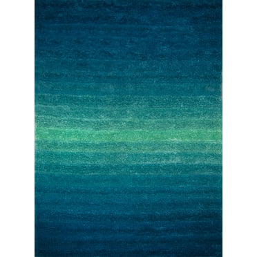 United Weavers Finesse Area Rug 2100 20760 Queues Blue Gradient Waves 7' 10" x 10' 6" Rectangle