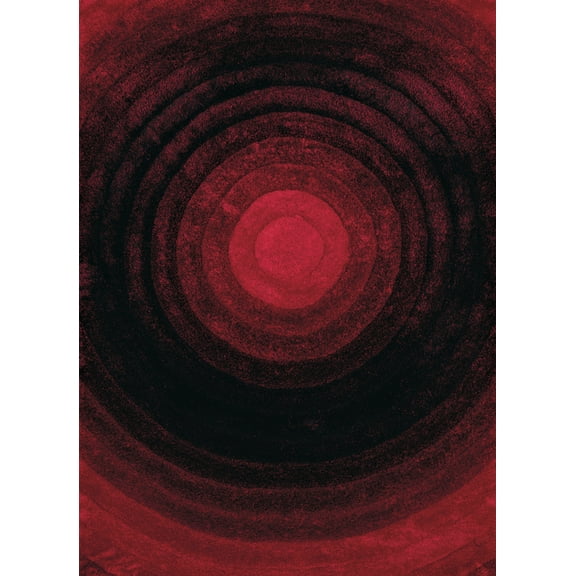 United Weavers Finesse Area Rug 2100 20838 Cyclic Burnt Red Rings Balls 5' 3" x 7' 2" Rectangle