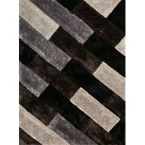 United Weavers Finesse Area Rug 2100 21170 Chichi Black Grate Blocks 1' 10" x 3' Rectangle