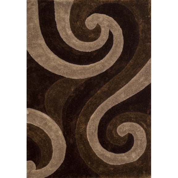 United Weavers Finesse Area Rug 2100 21426 Summit Beige Waves Curls 7' 10" x 10' 6" Rectangle