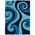 thumbnail image 1 of United Weavers Finesse Shag Area Rug 2100 21560 Chimes Blue Whirls Swirls 5' 3" x 7' 2" Rectangle, 1 of 2