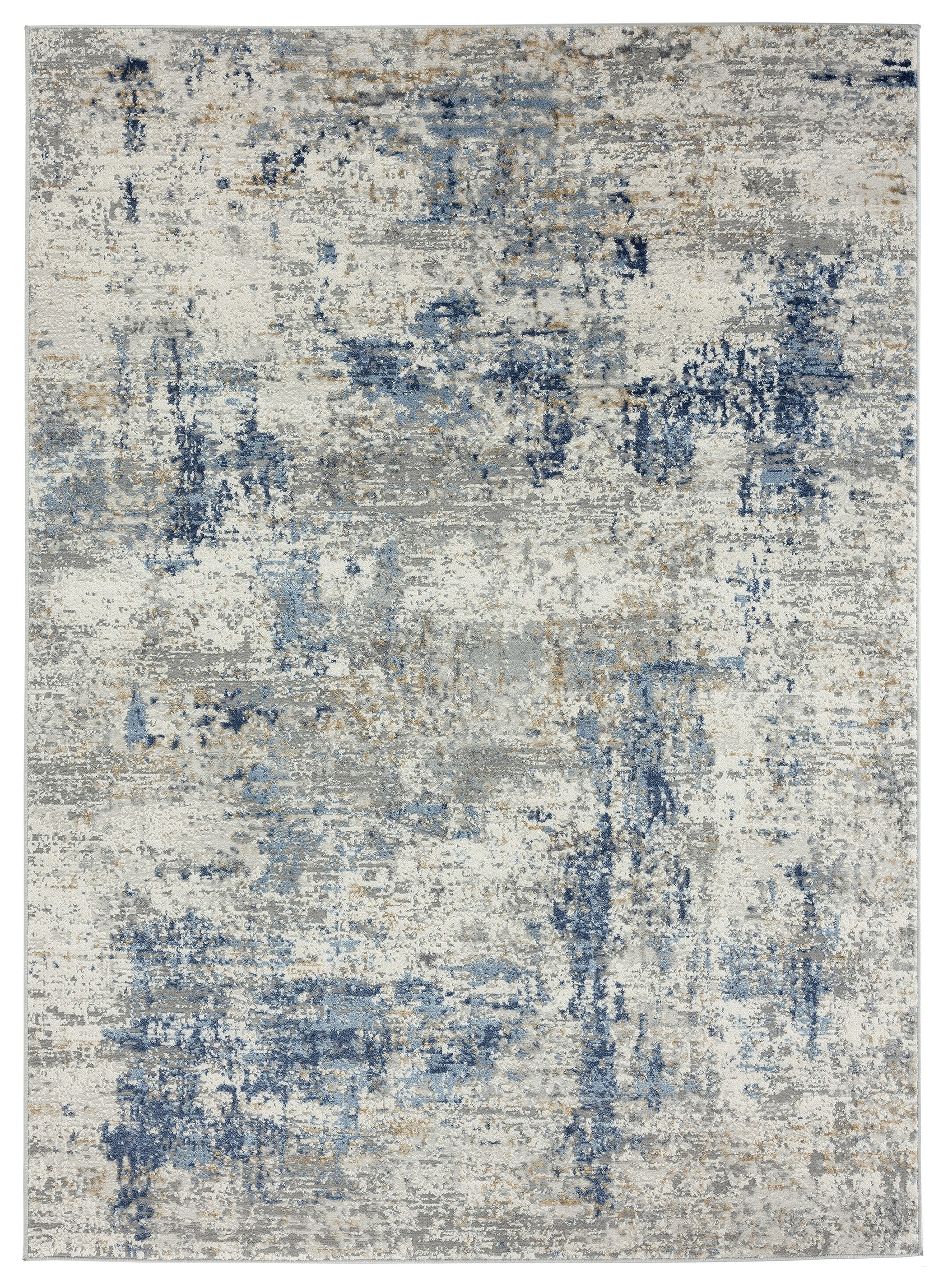 United Weavers Hyperion Calypso Transitional Abstract Area Rug, Blue, 5'3" x 7'2"
