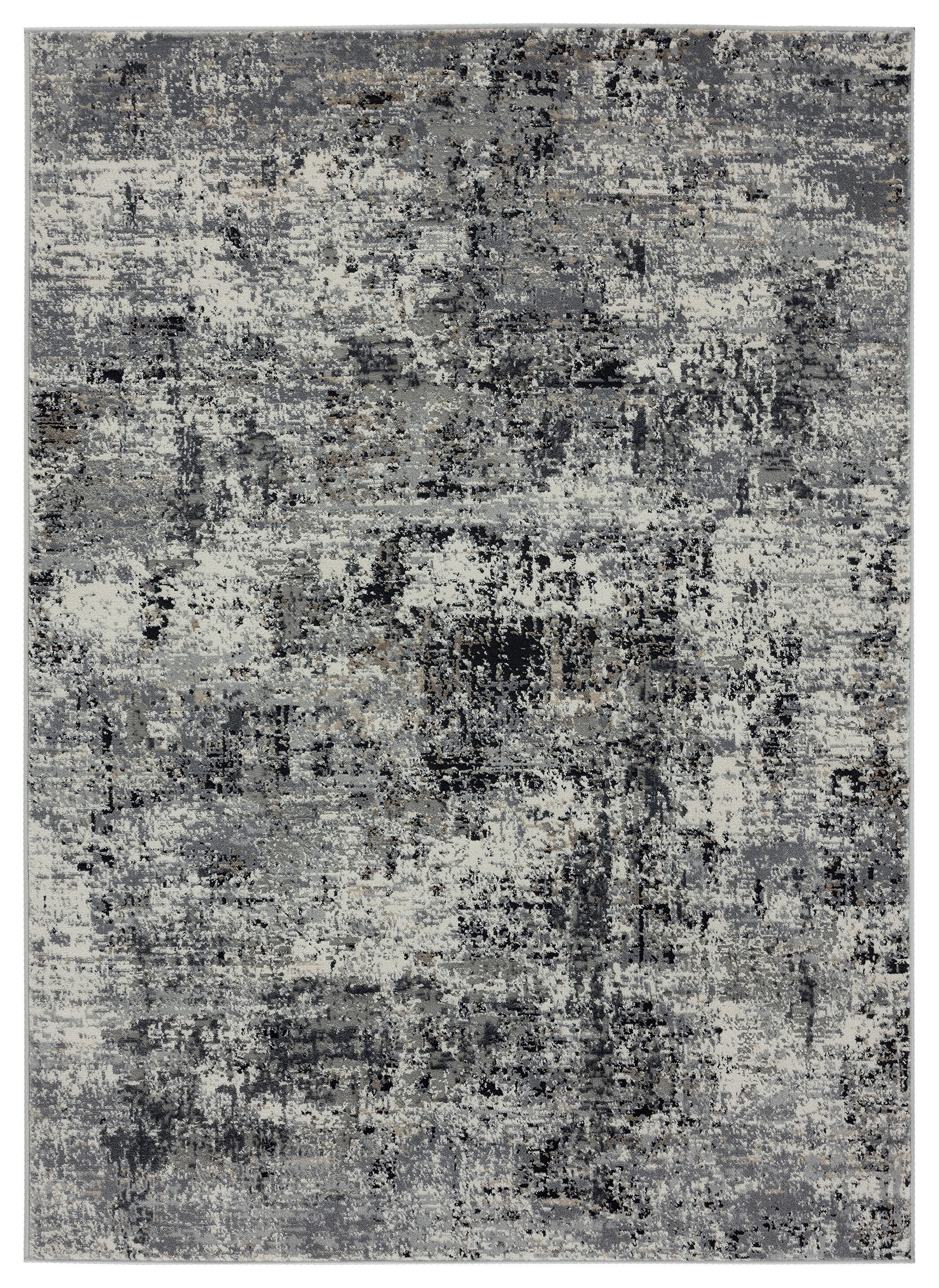 United Weavers Hyperion Calypso Transitional Abstract Area Rug, Charcoal, 5'3" x 7'2"
