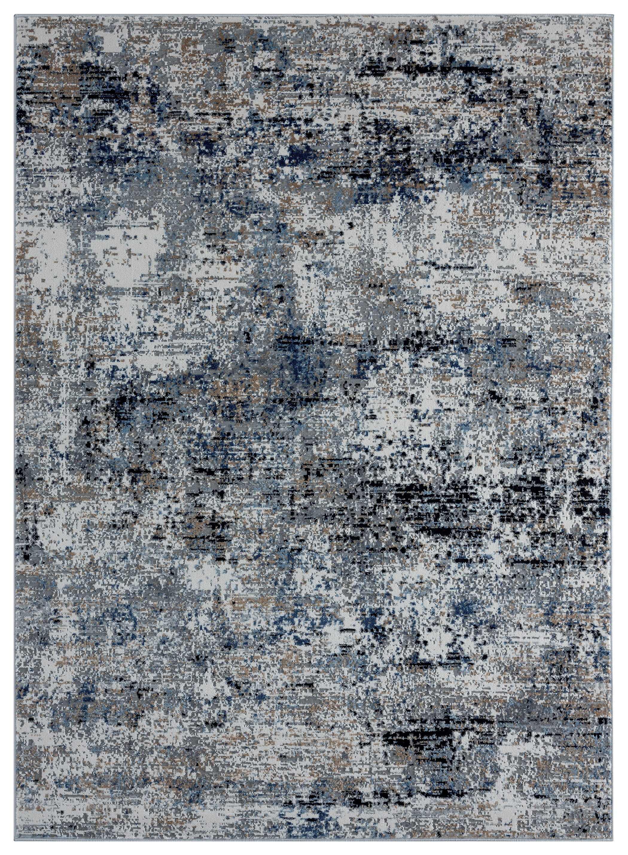 United Weavers Hyperion Enceladus Transitional Abstract Area Rug, Blue, 5'3" x 7'2"