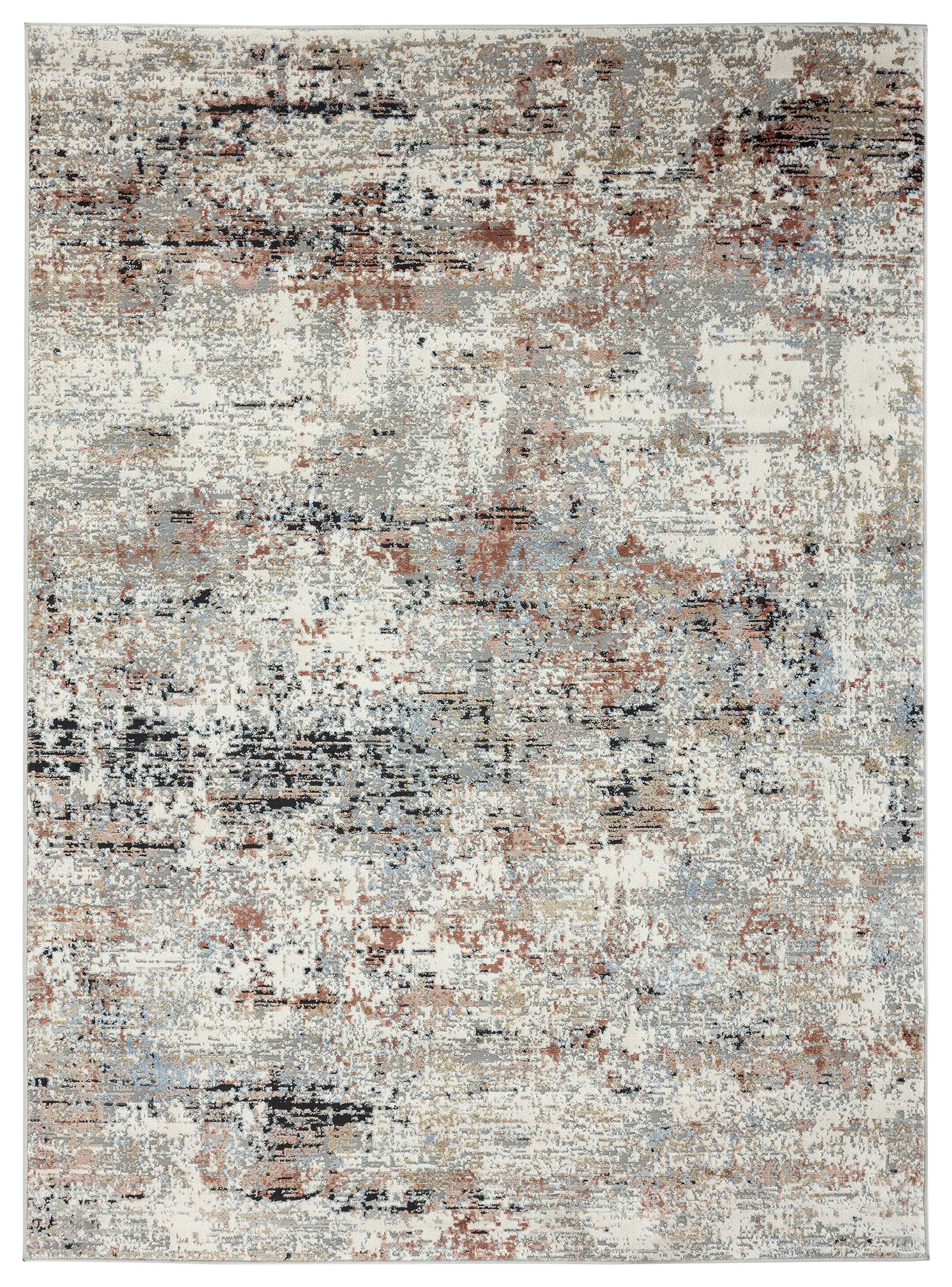 United Weavers Hyperion Enceladus Transitional Abstract Area Rug, Crimson, 5'3" x 7'2"