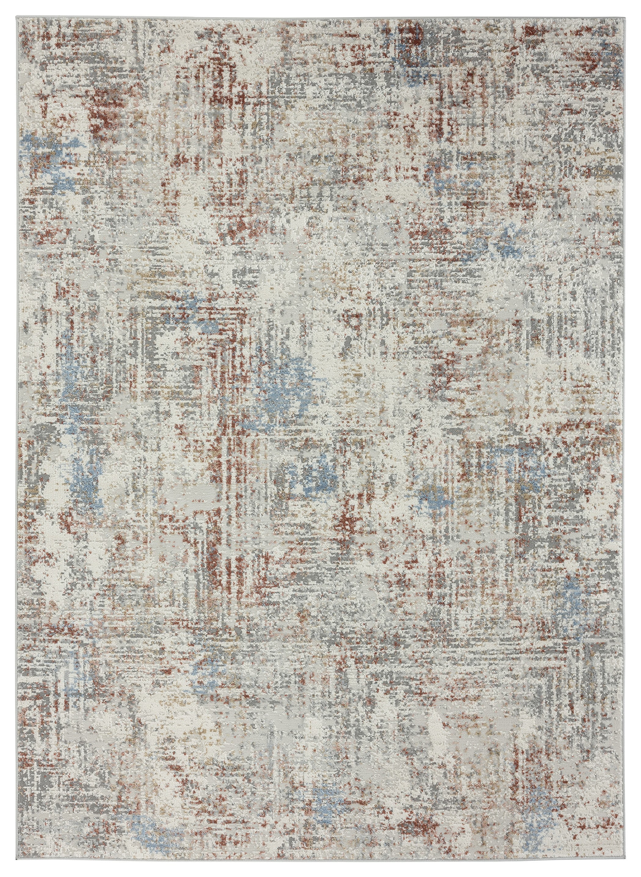 United Weavers Hyperion Telesto Transitional Abstract Area Rug, Ivory, 9'10" x 13'2"