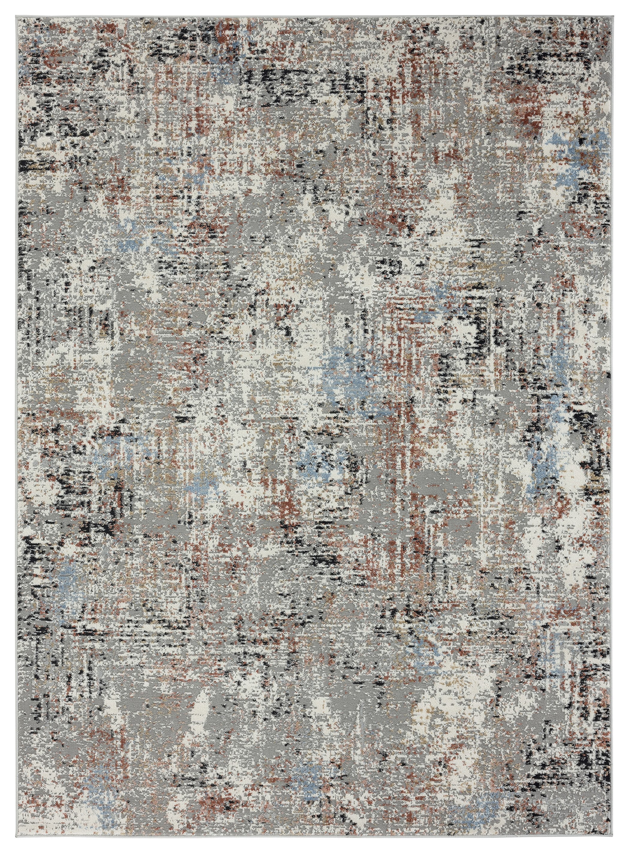 United Weavers Hyperion Telesto Transitional Abstract Runner Rug, Crimson, 2'7" x 7'4"