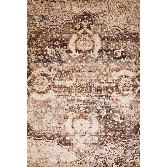 United Weavers Jules Area Rug 3000 00550 Imperial Brown Vines Bulbs 5' 3" x 7' 2" Rectangle