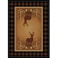 thumbnail image 1 of United Weavers Legends Area Rug 910-05050 Antler Buck Black Deer Buck 5' 3" x 7' 2" Rectangle, 1 of 2