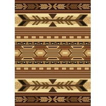 United Weavers Legends Area Rug 910-06750 Broken Arrow Black Arrows 5' 3" x 7' 2" Rectangle
