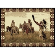 United Weavers Legends Area Rug 910-07530 Sending Out Black 5' 3" x 7' 2" Rectangle