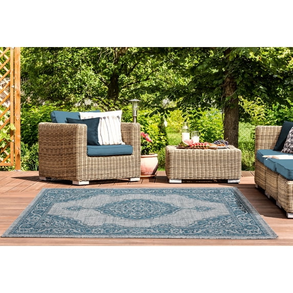 United Weavers Mali Annette Oriental Medallion Area Rug, Blue, 5'3" x 7'6"