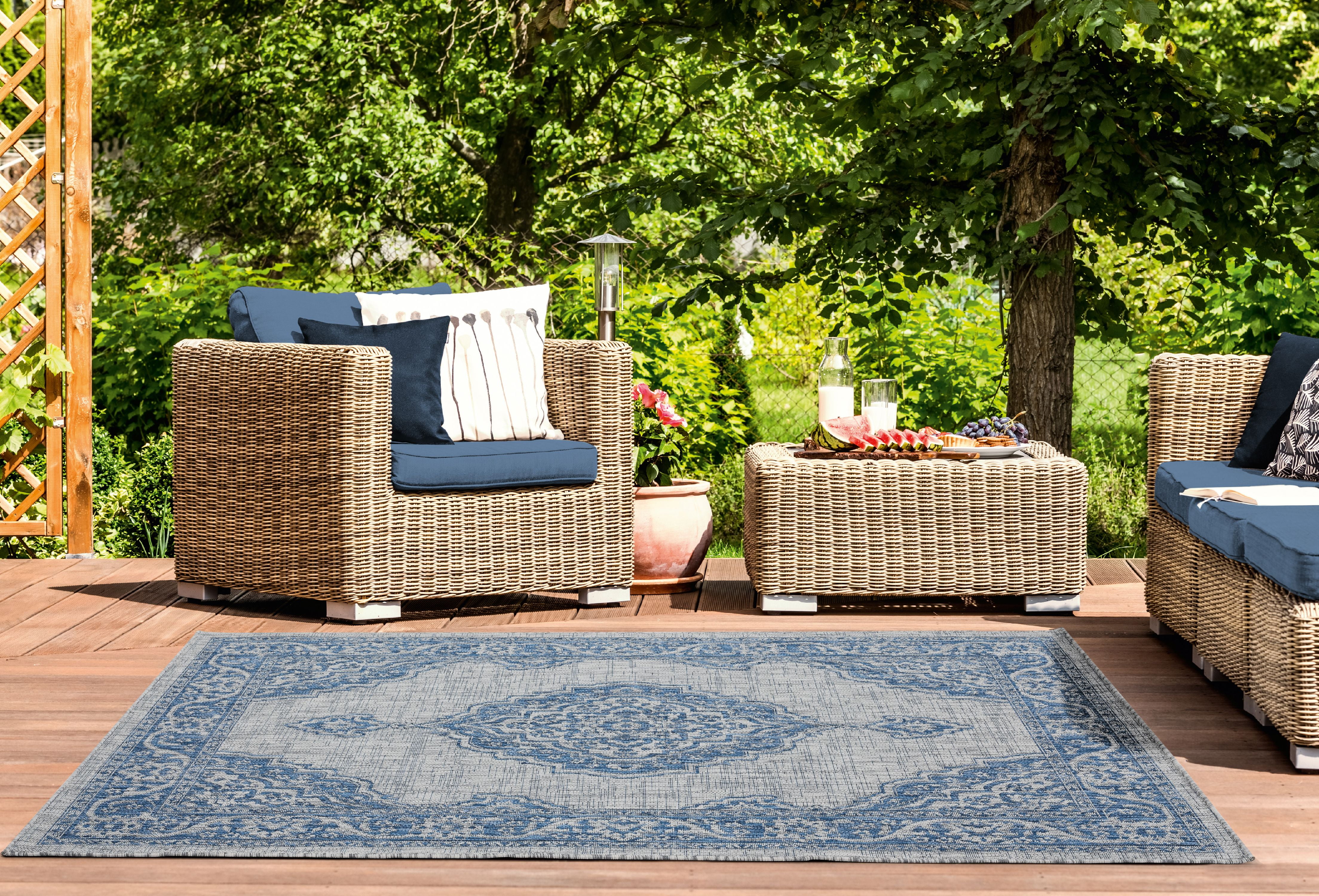 United Weavers Mali Annette Oriental Medallion Area Rug, Blue, 7'10" x 10'6"