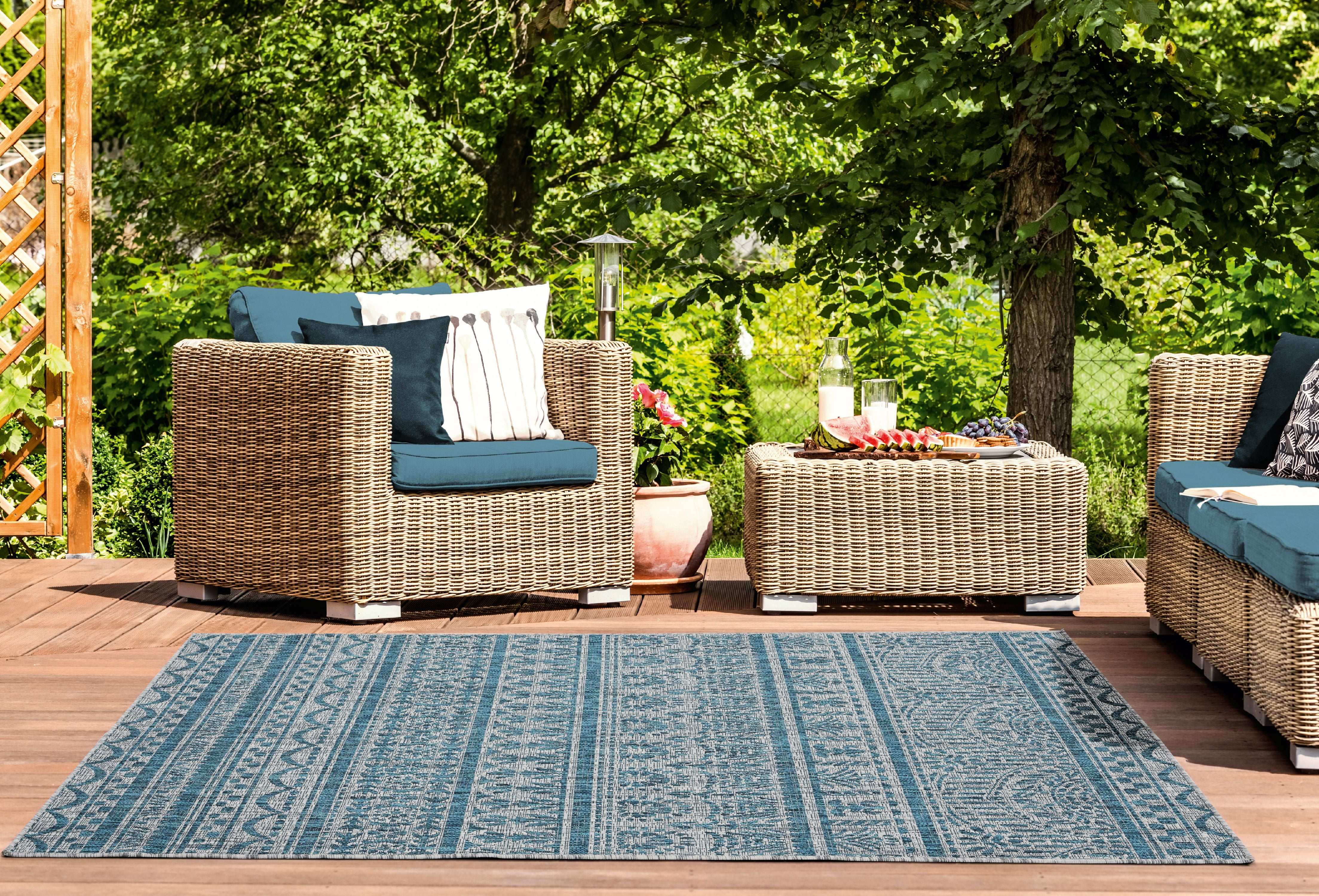 United Weavers Mali Annette Transitional Geometric Area Rug, Blue, 5'3" x 7'6"