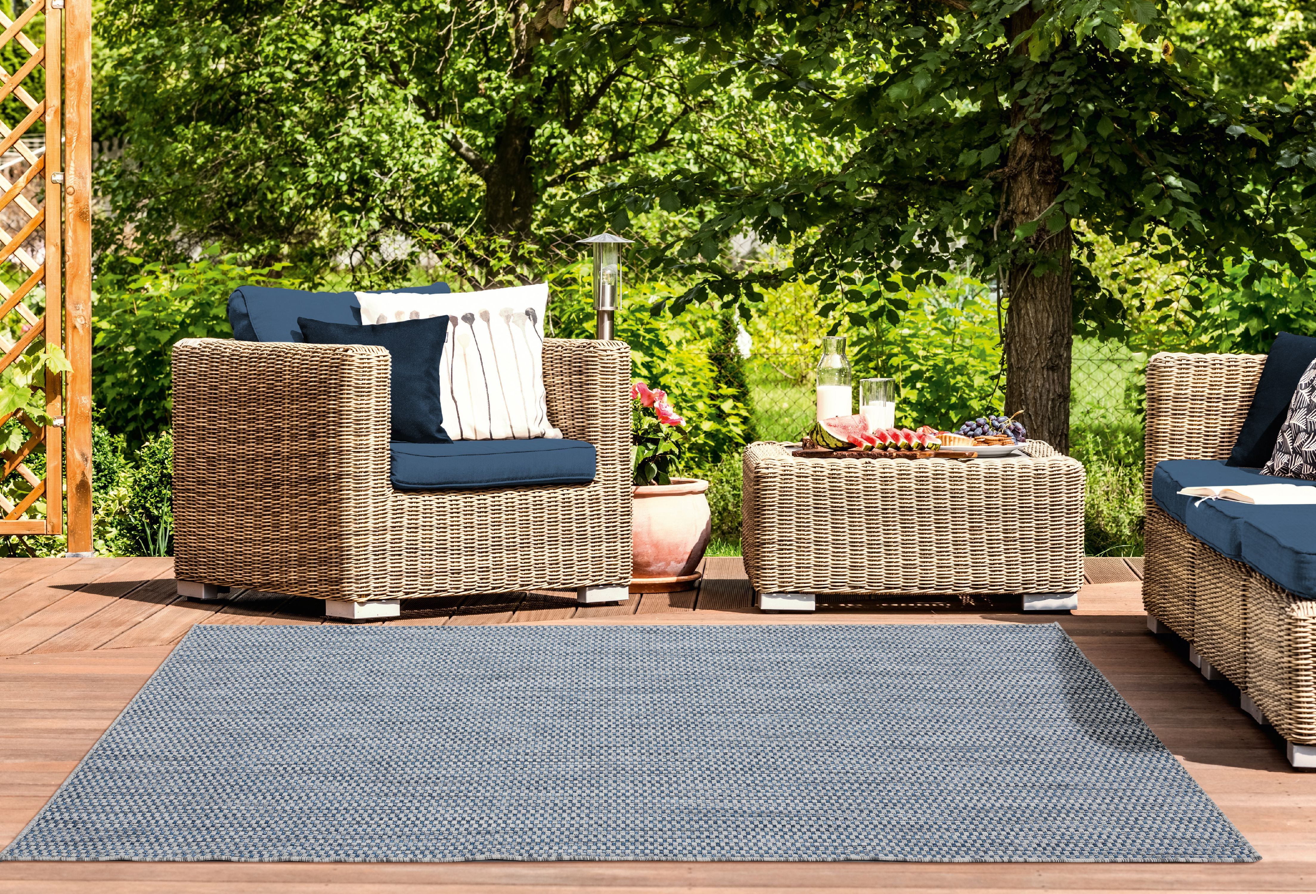 United Weavers Mali Attara Contemporary Geometric Area Rug, Blue, 5'3" x 7'6"
