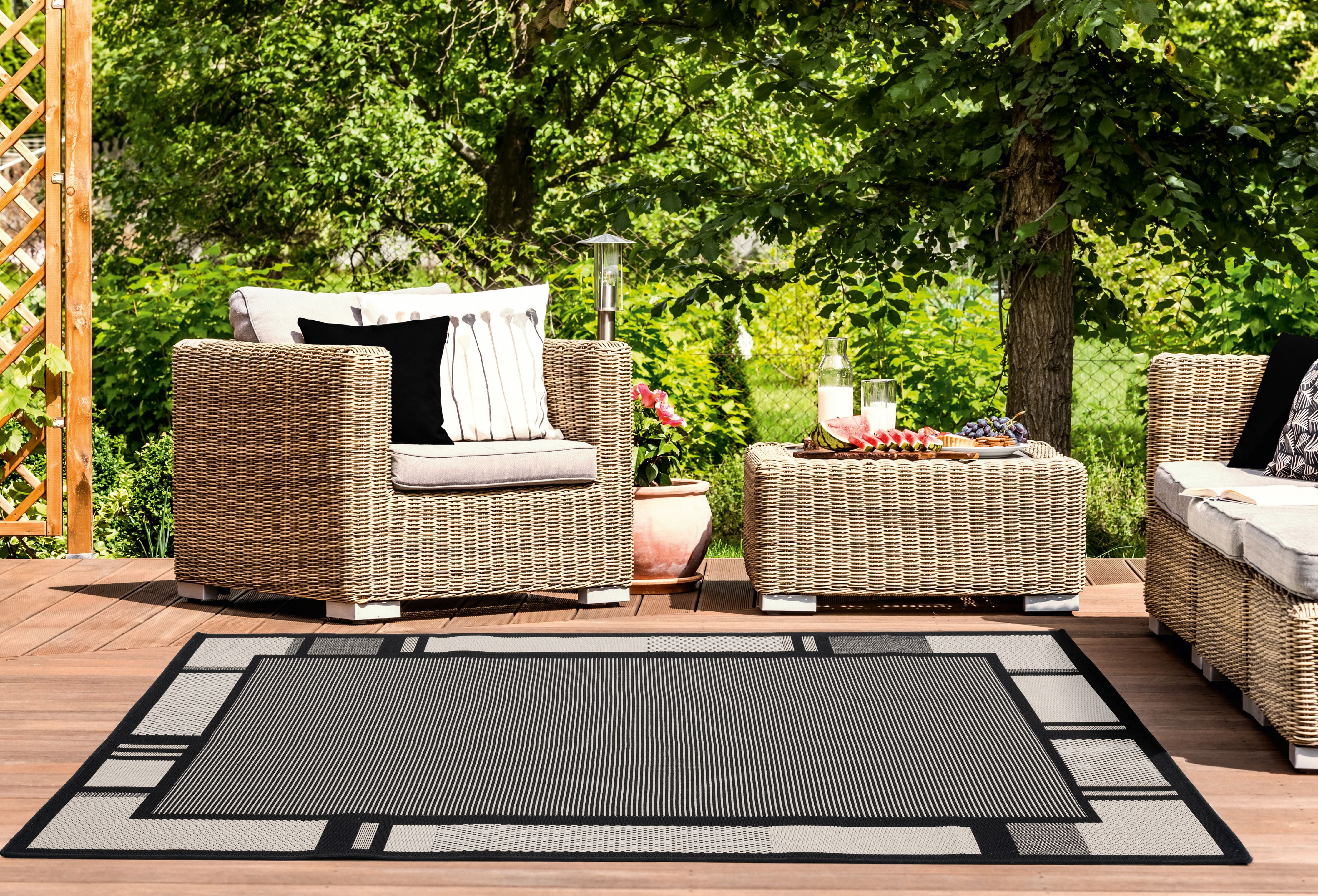 United Weavers Mali Dorothy Contemporary Border Area Rug, Black, 5'3" x 7'6"