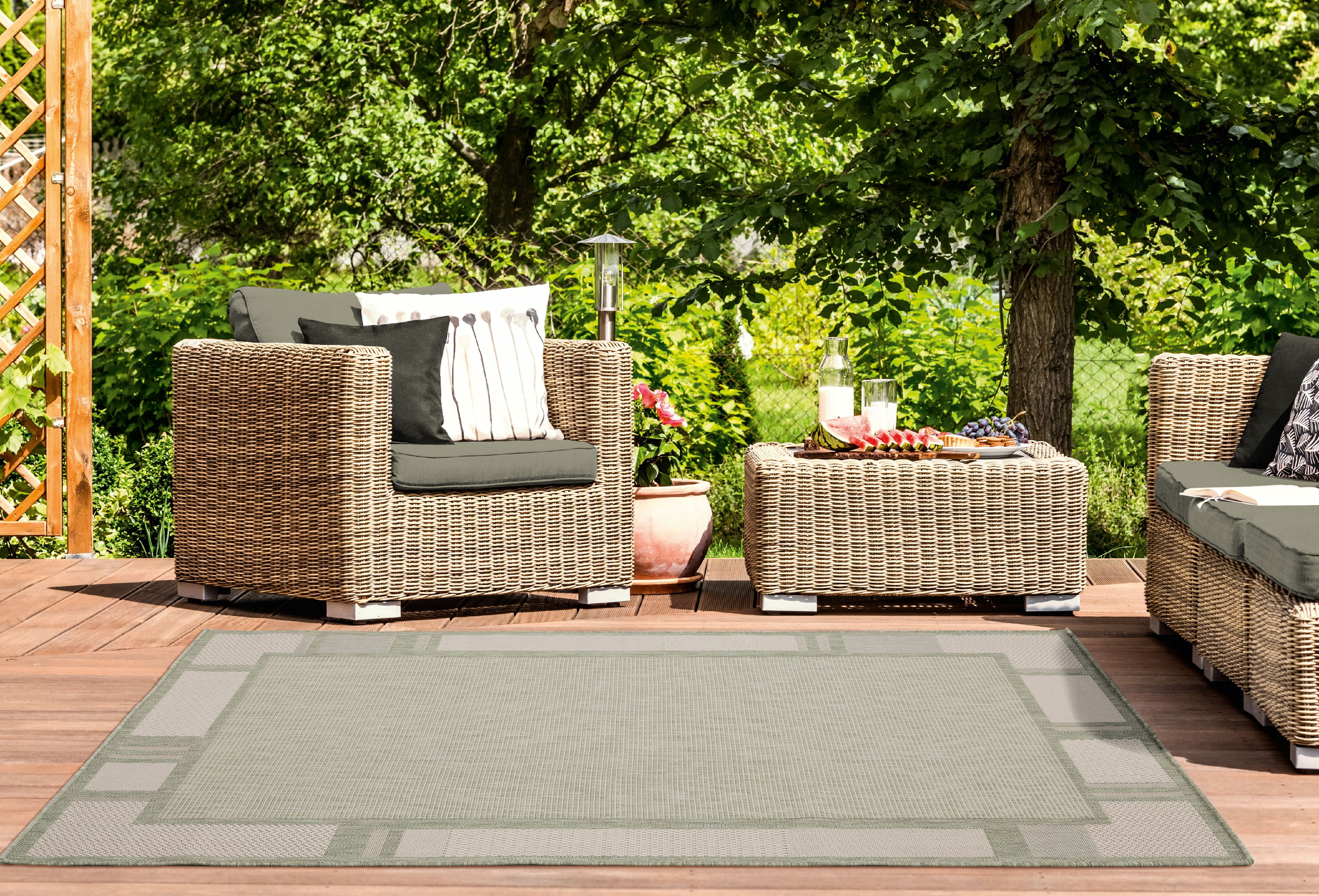 United Weavers Mali Dorothy Contemporary Border Area Rug, Green, 7'10" x 10'6"