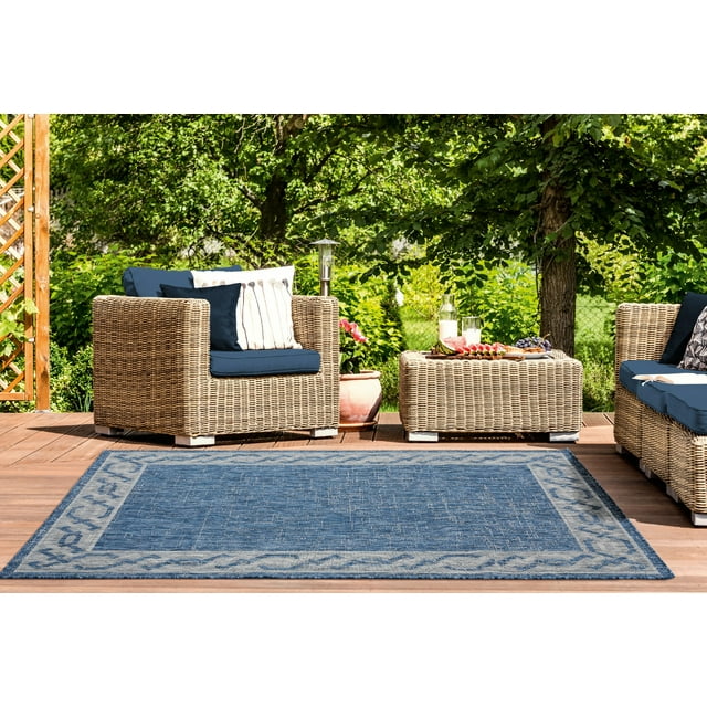 United Weavers Mali Parmalee Traditional Border Area Rug, Blue, 5'3" x 7'6"