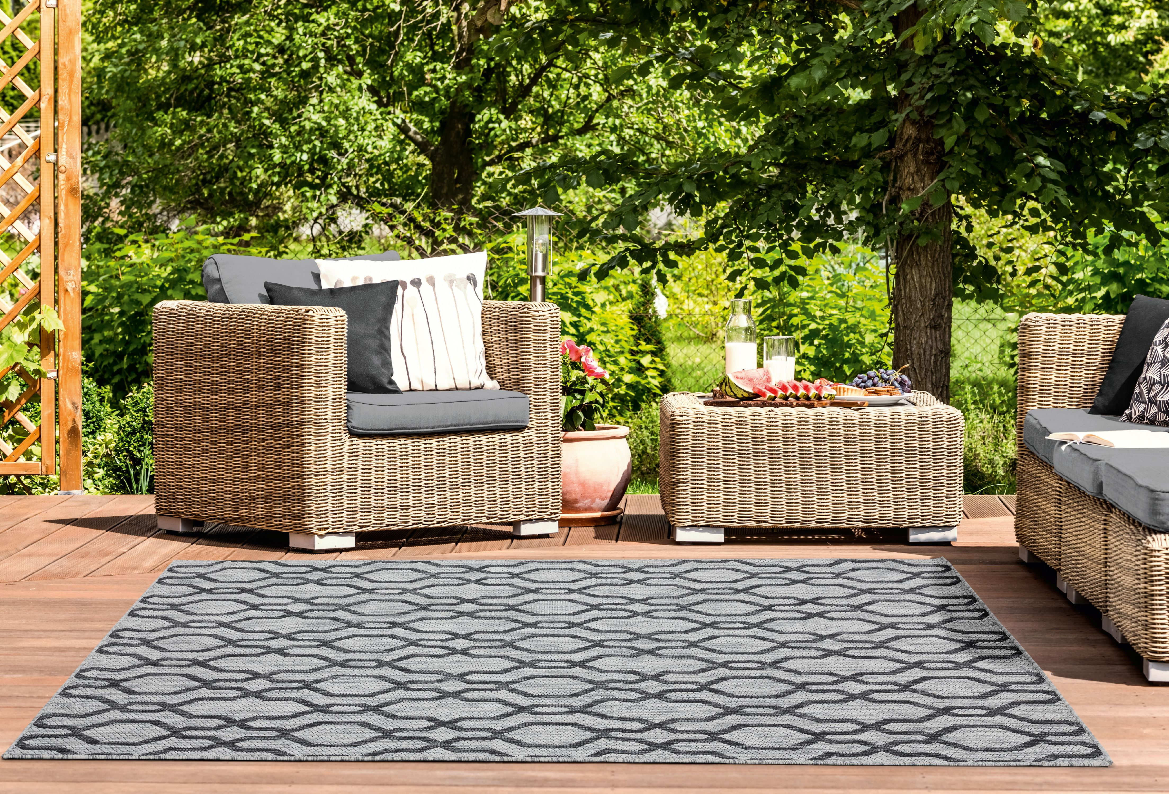 United Weavers Mali Valhalla Contemporary Geometric Area Rug, Black, 7'10" x 10'6"
