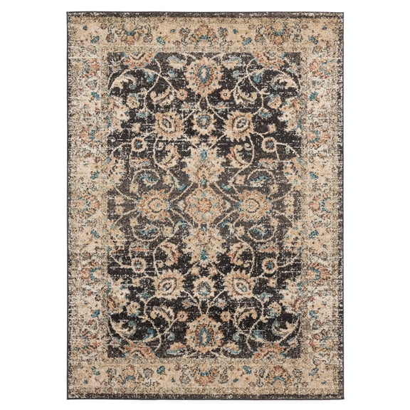 United Weavers Marrakesh Area Rug 3801 30254 Bey Walnut Scrolls Vines 5' 3" x 7' 2" Rectangle