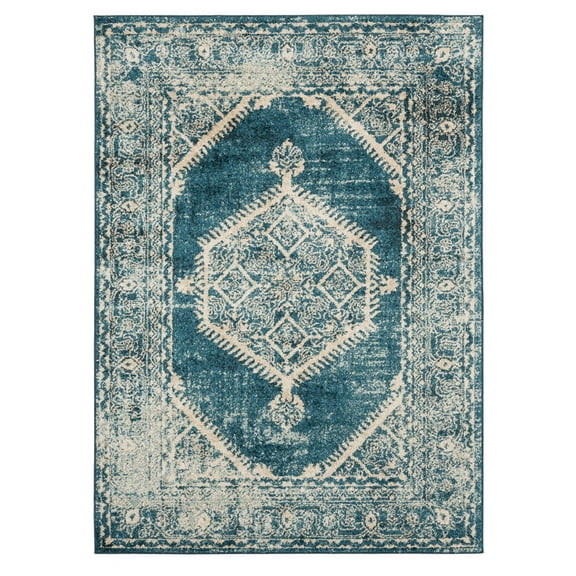 United Weavers Marrakesh Area Rug 3801 30362 Malek Cerulean Ornate Diamonds 1' 10" x 3' Rectangle
