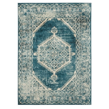 United Weavers Marrakesh Area Rug 3801 30362 Malek Cerulean Ornate Diamonds 2' 7" x 7' 2" Rectangle
