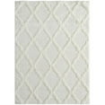 thumbnail image 1 of United Weavers 2615 30399 1215 12 ft. 6 in. x 15 ft. Mellow Magnolia Hand Carved Rectangle Power Loomed Shag Rug, White, 1 of 1