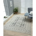 thumbnail image 1 of United Weavers Milana Cora Transitional Border Runner Rug, Brown, 2'7" x 7'2", 1 of 6