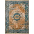 thumbnail image 1 of United Weavers Monaco Area Rug 1950-10163 Grimaldi Aqua Medallion Faded 1' 10" x 2' 9" Rectangle, 1 of 3