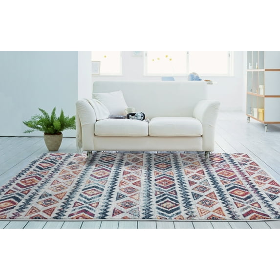 United Weavers Moundsville Tipitina Geometric Multi Woven Olefin Area Rug or Runner
