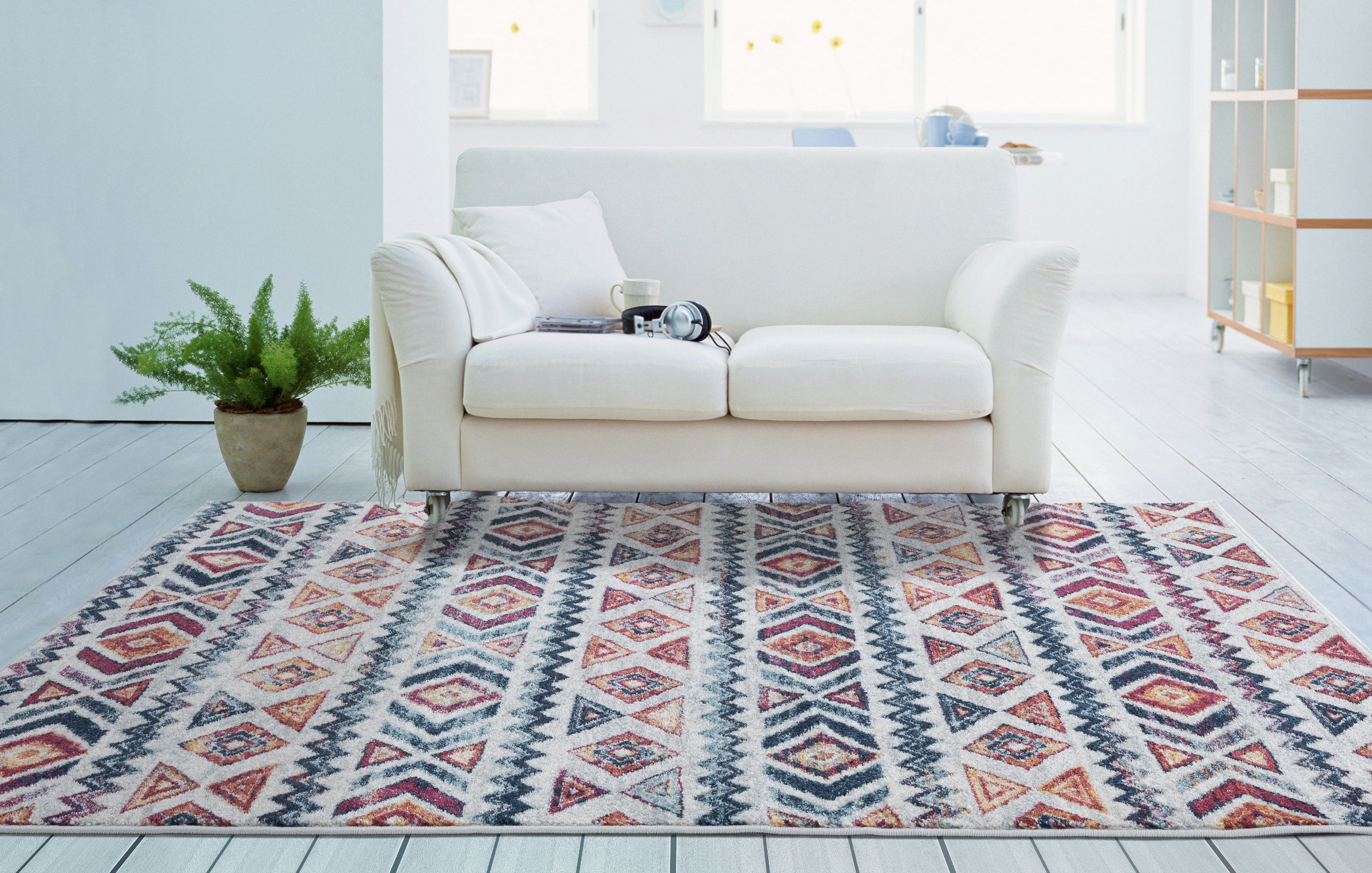 United Weavers Moundsville Tipitina Geometric Multi Woven Olefin Area Rug or Runner